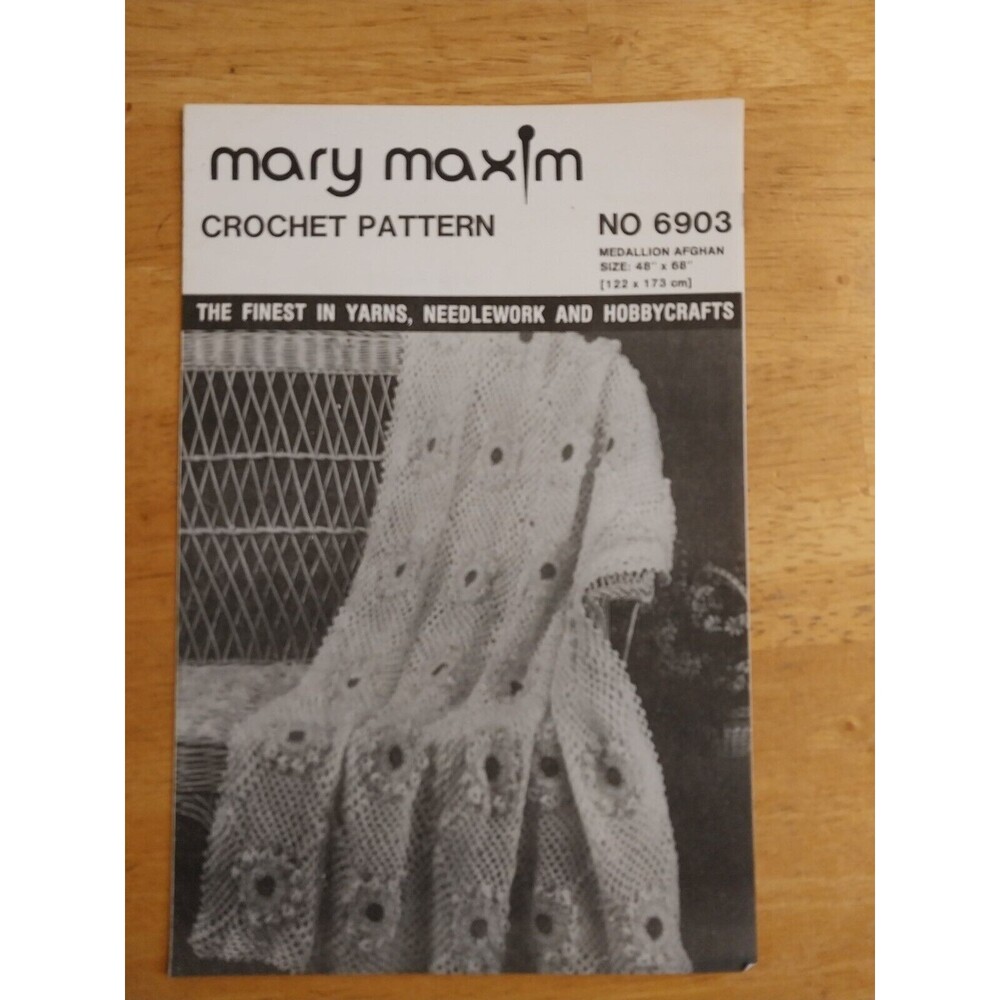 Mary Maxim No 6908 Crochet Pattern